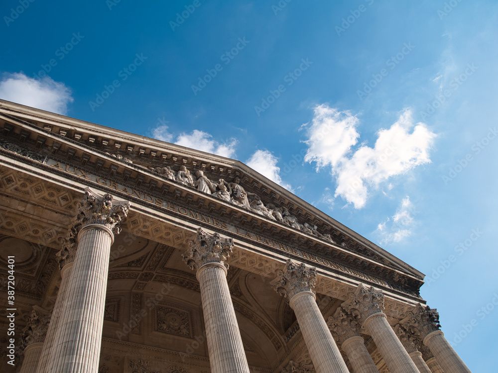 Frieze from the Pantheon of Paris. Paris France.