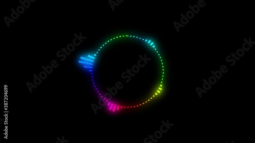 Wallpaper Mural sound / audio wave colored background animation Torontodigital.ca