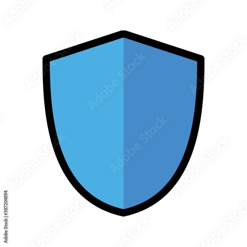 Free Download Shield Flat Icon Color Design Vector Template Illustration - GFXLoad
