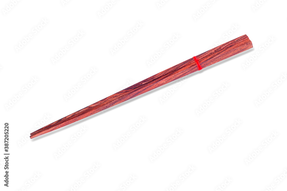 Wooden chopsticks isolated on white background Wooden chopsticks isolated on white background