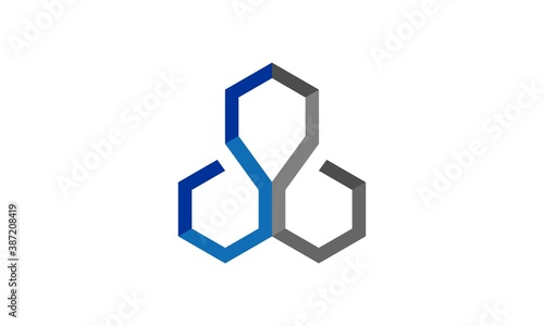 polygon logo icon vector