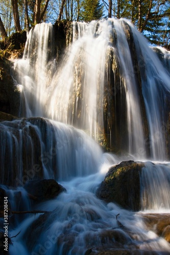  Waterfall in the spa Lucky pod Velkym Chocom in Slovakia.