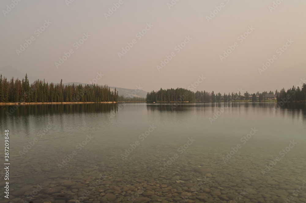 Lac Beauvert on a Smoky Day Lac Beauvert on a Smoky Day