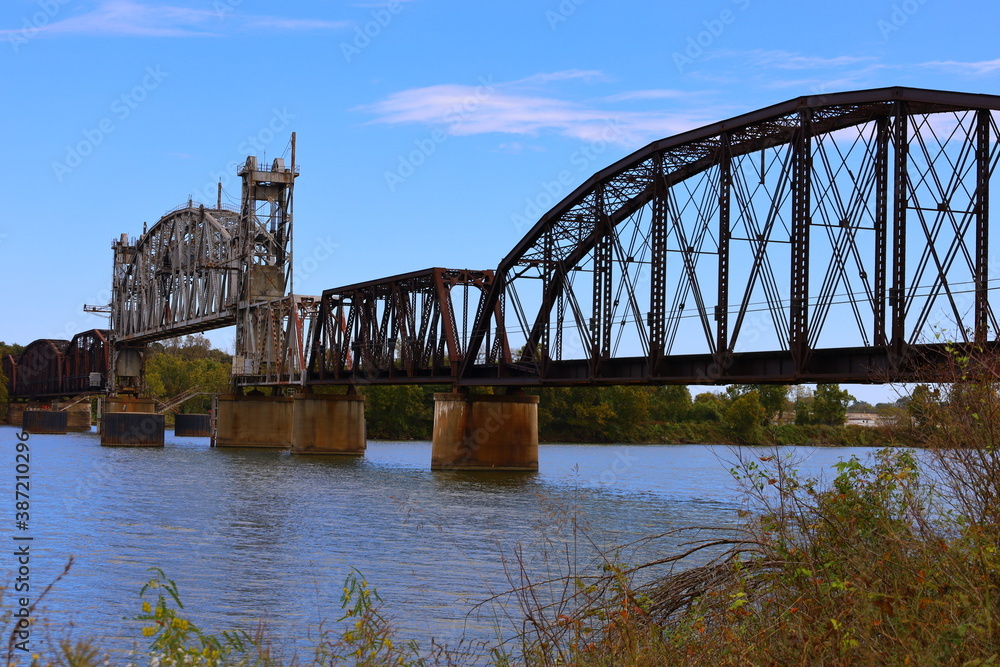 Fototapeta premium old bridge over the river