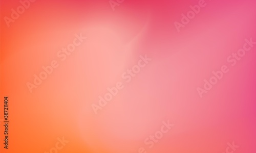 Modern abstract background with blurred colorful gradient. Pink and orange colors mesh