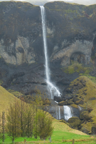 Islande  cascade Foss a Sidu