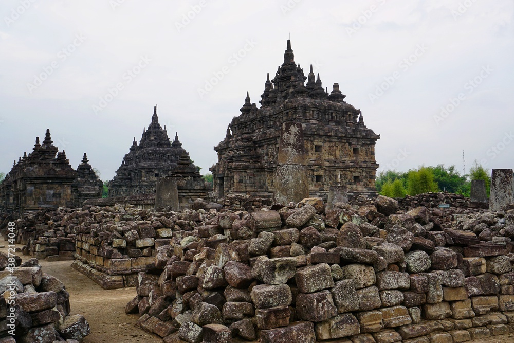 Yogyakarta, 19 October 2020; Plaosan Temple, is a Buddhist temple located in Bugisan Village, Prambanan, Indonesia.