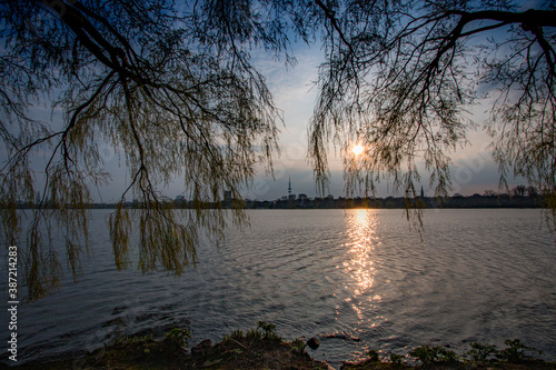 Abend an der Aussenalster photo