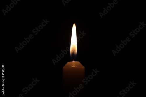 Candle black background of mourning funeral moment of silence 