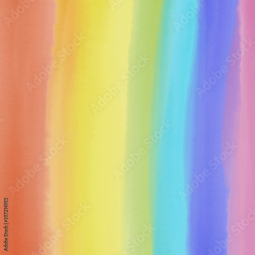 rainbow stripes background. imitation watercolor texture, digital vector. banner, wallpaper, poster. abstraction