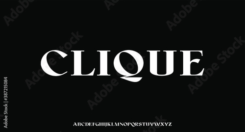 CLIQUE the luxury and elegant font glamour style	
