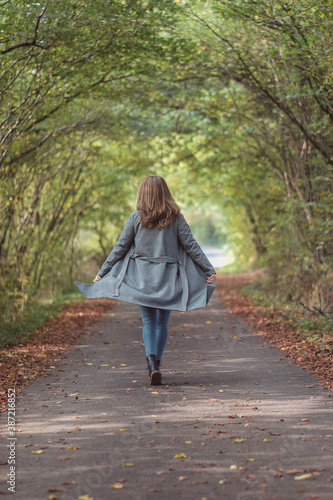 Fotografie spaziergang  go for a stroll walk autumn