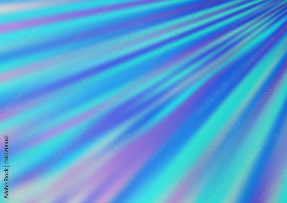 Fototapeta premium Light BLUE vector texture with colored lines.