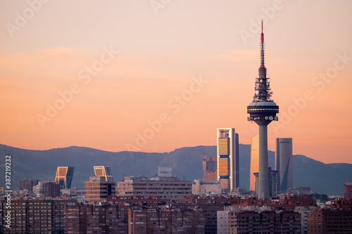 Vista panorámica de Madrid photo