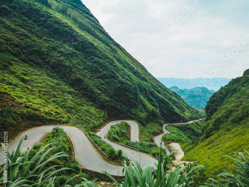 Tham Ma pass in Ha Giang loop, Vietnam