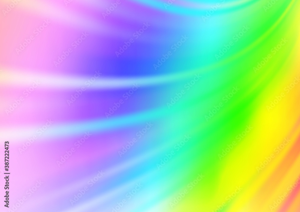 Obraz premium Light Multicolor, Rainbow vector blurred bright template.