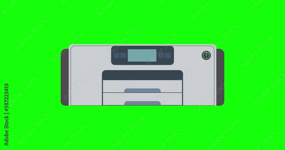 Printer icon vector machine print office illustration. Isolated paper flat technology document design. Printout machine Printer icon vector machine print office illustration. Isolated paper flat technology document design. Printout machine