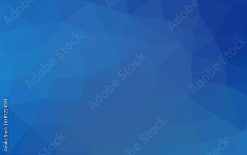 Light BLUE vector triangle mosaic cover.