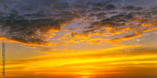 Horizon Sunset Natural background