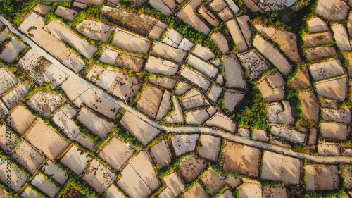  Agriculture Fields pattern, aerial view