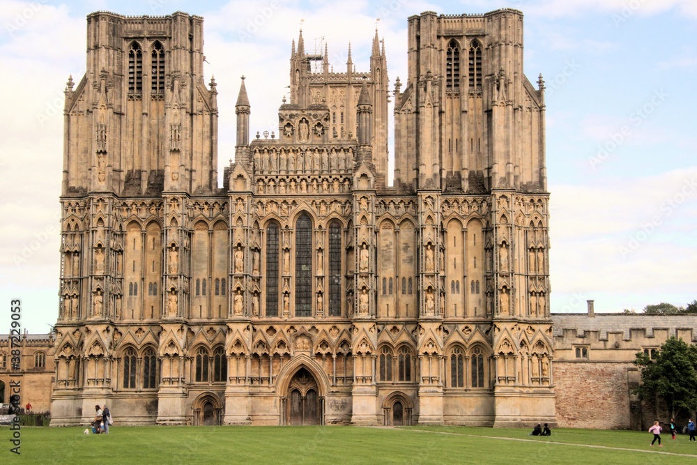 A view of Wells Cathedral in Somerset