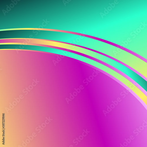 Wavy Gradient spectrum background with Sunset colors