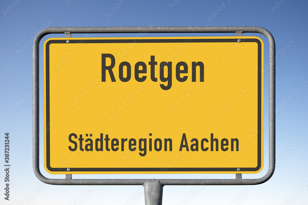Ortstafel Roetgen, Städteregion Aachen (Symbolbild) Ortstafel Roetgen, Städteregion Aachen (Symbolbild)