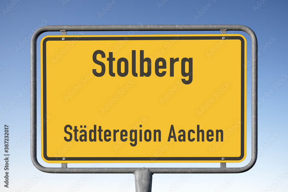 Ortstafel Stolberg, Städteregion Aachen (Symbolbild) Ortstafel Stolberg, Städteregion Aachen (Symbolbild)