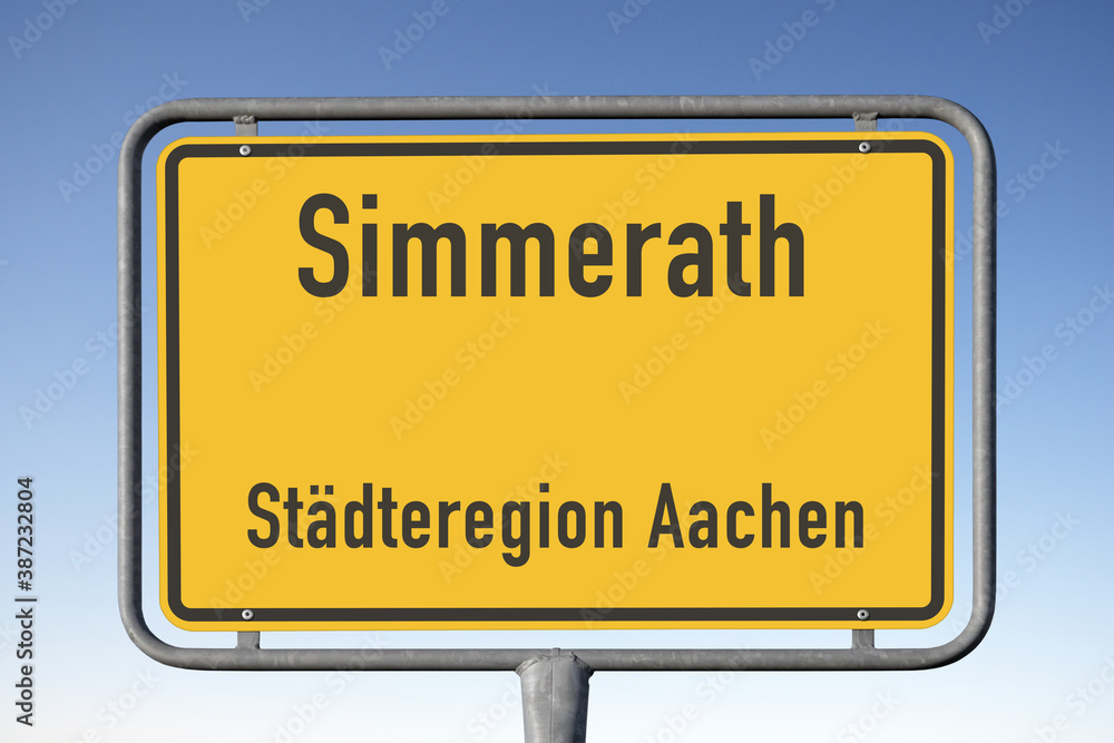 Ortstafel Simmerath, Städteregion Aachen (Symbolbild) Ortstafel Simmerath, Städteregion Aachen (Symbolbild)