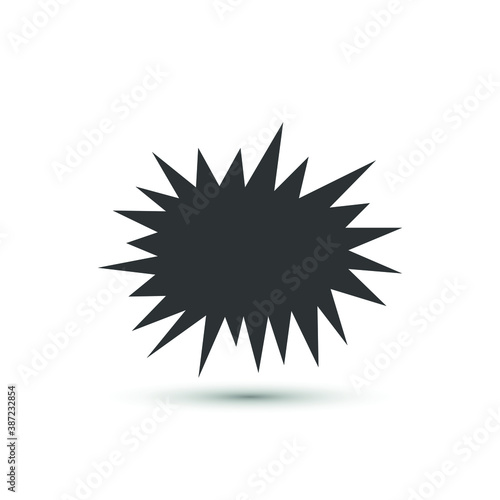 Vector wham boom icon. Explosion symbol. For design, web site design, logo, app, UI.