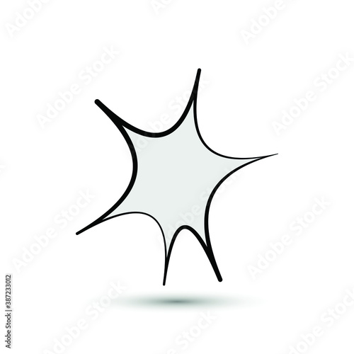 Vector wham boom icon. Explosion symbol. For design, web site design, logo, app, UI.