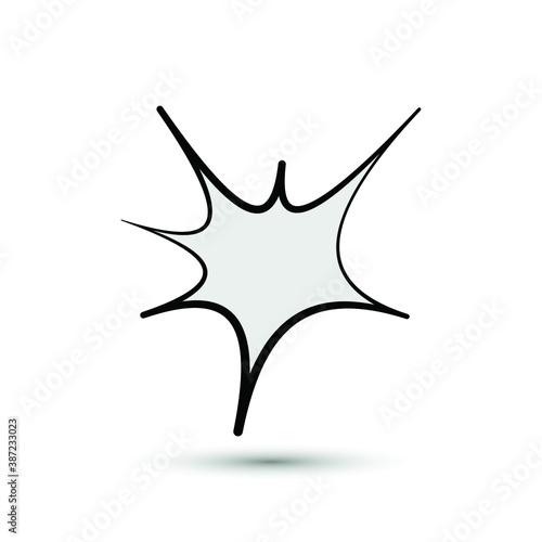 Vector wham boom icon. Explosion symbol. For design, web site design, logo, app, UI.