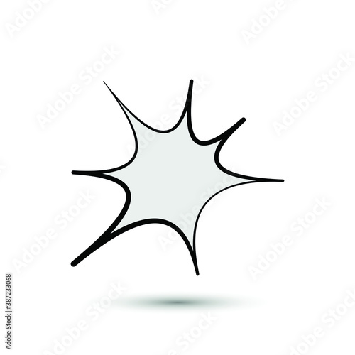 Vector wham boom icon. Explosion symbol. For design, web site design, logo, app, UI.