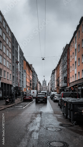 View of the main street in Munich
