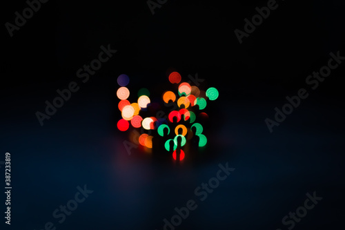 Festive Christmas lights, b...