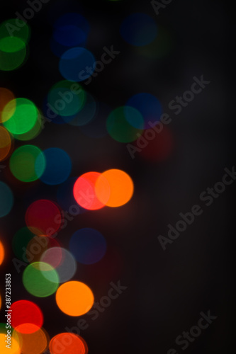 Festive Christmas lights, b...