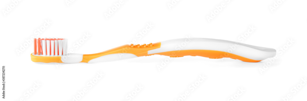Fototapeta premium Toothbrush for children isolated on white. Dental care