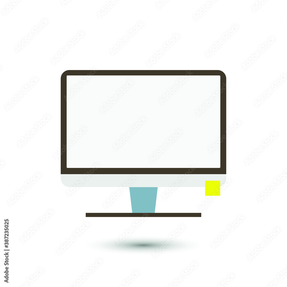Vector computer monitor icon. Screen symbol. For design, web site design, logo, app, UI. Vector computer monitor icon. Screen symbol. For design, web site design, logo, app, UI.