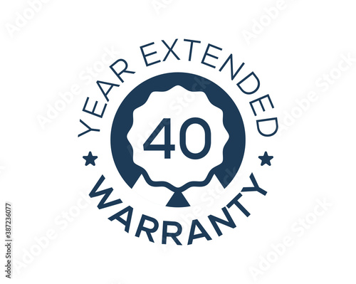 40 Years Warranty images, 40 Year Extended Warranty logos
