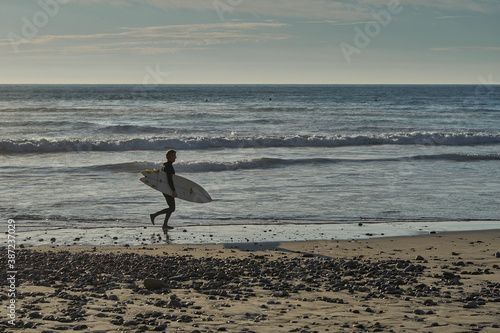 surfer on the beach