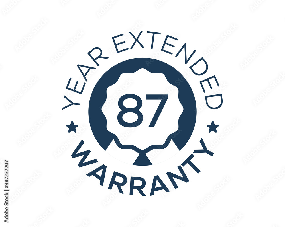 87 Years Warranty images, 87 Year Extended Warranty logos 87 Years Warranty images, 87 Year Extended Warranty logos