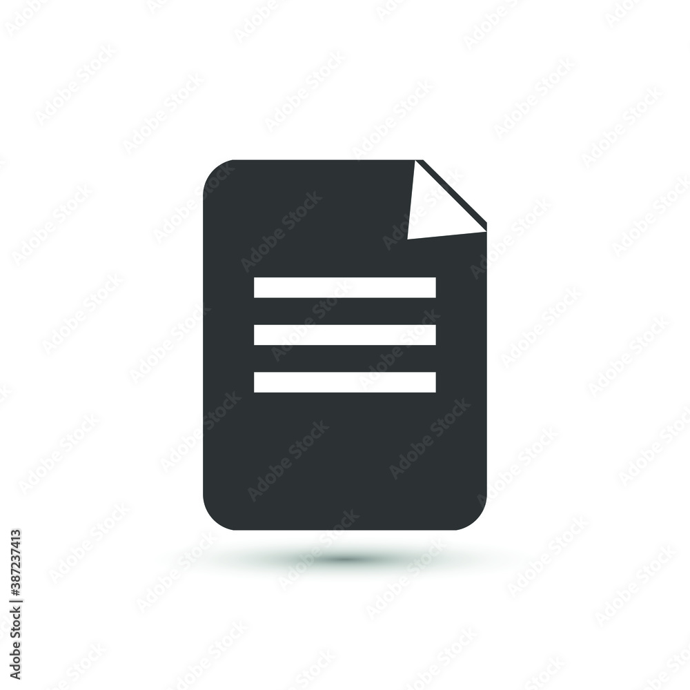 Document icon in flat style. Vector paper blank symbol for your web site design, logo, app, UI. Document icon in flat style. Vector paper blank symbol for your web site design, logo, app, UI.