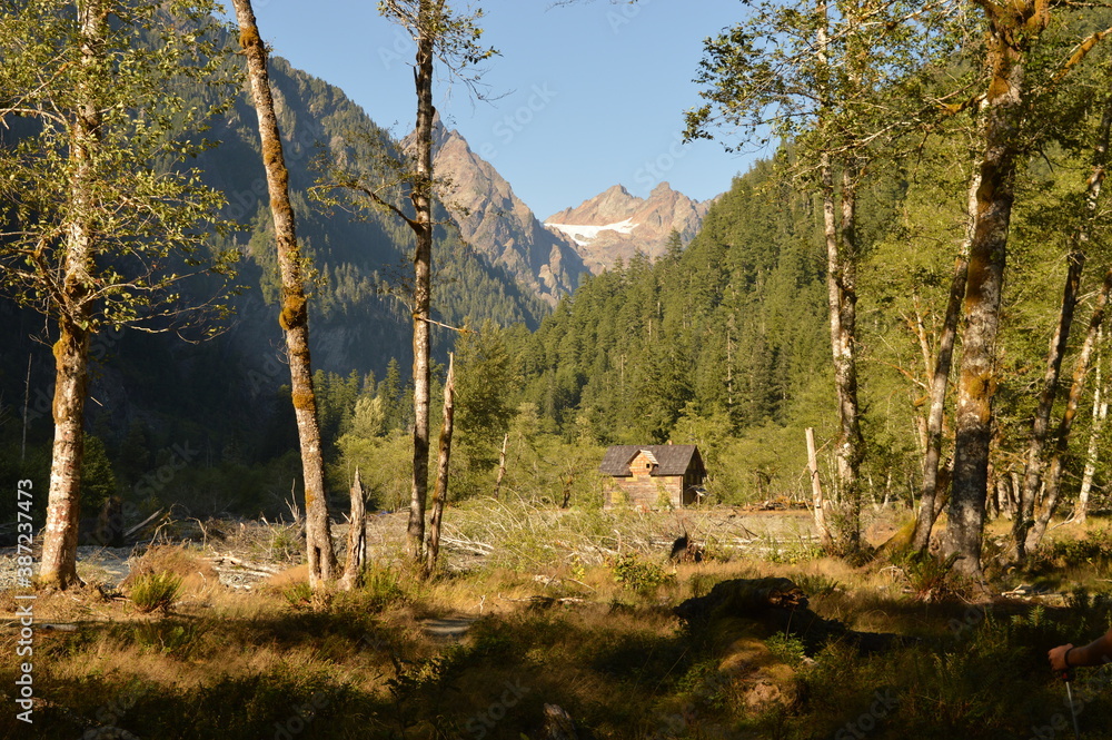 Hiking and camping in the enchanting forests and valleys of the Olympic National Park in Washington State, Pacific Northwest - USA Hiking and camping in the enchanting forests and valleys of the Olympic National Park in Washington State, Pacific Northwest - USA