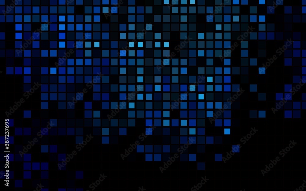 Dark BLUE vector template with crystals, rectangles. Dark BLUE vector template with crystals, rectangles.