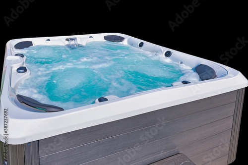 Hot tub in full operation