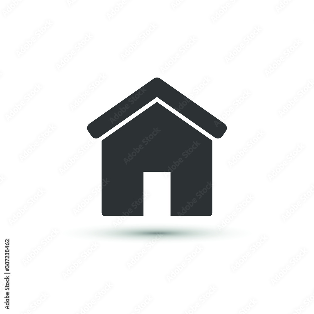Vector web home icon. House, building symbol. For design, web, advertising banner, mobile Vector web home icon. House, building symbol. For design, web, advertising banner, mobile