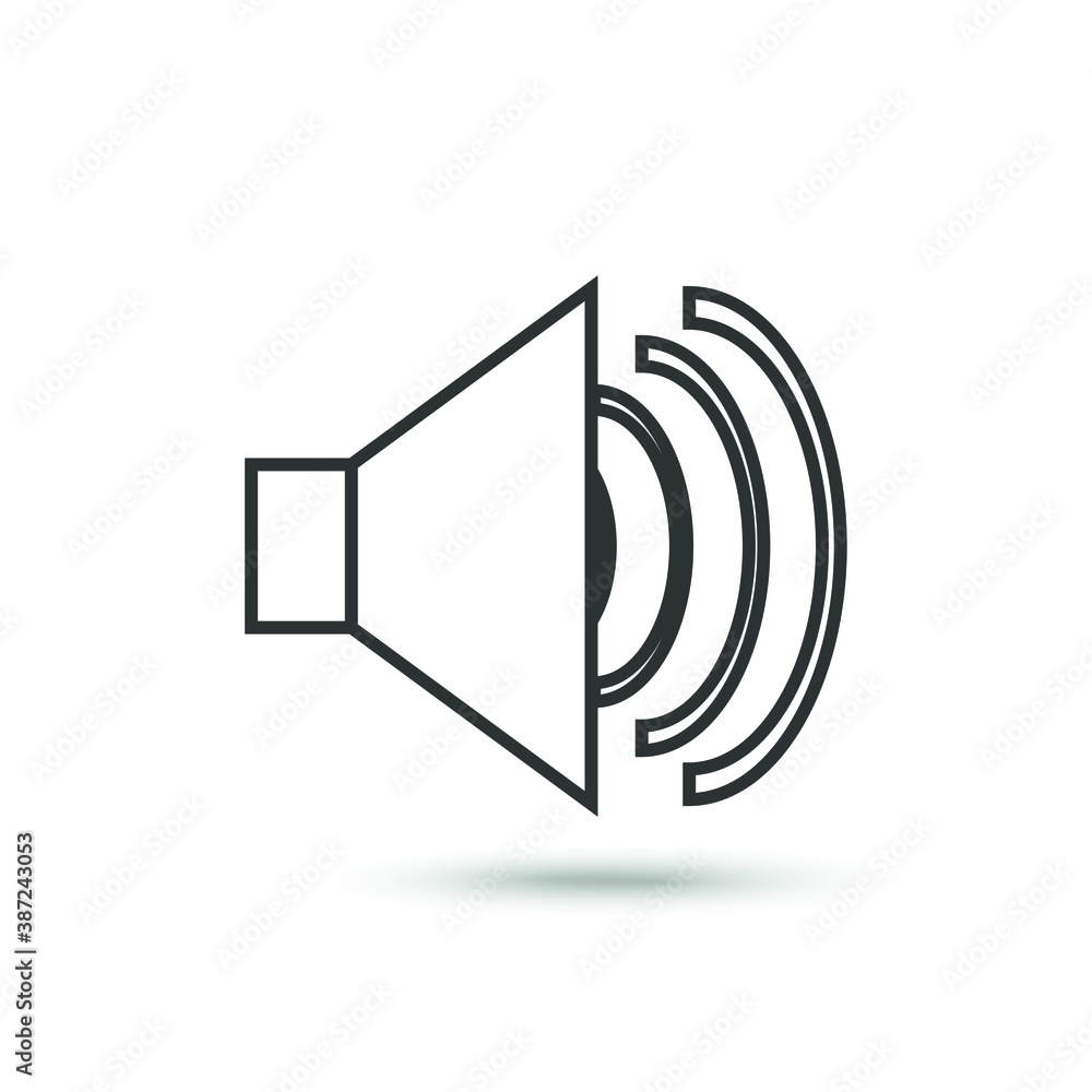 Vector sound icon. Volume symbol. For design, web site design, logo, app, UI. Vector sound icon. Volume symbol. For design, web site design, logo, app, UI.