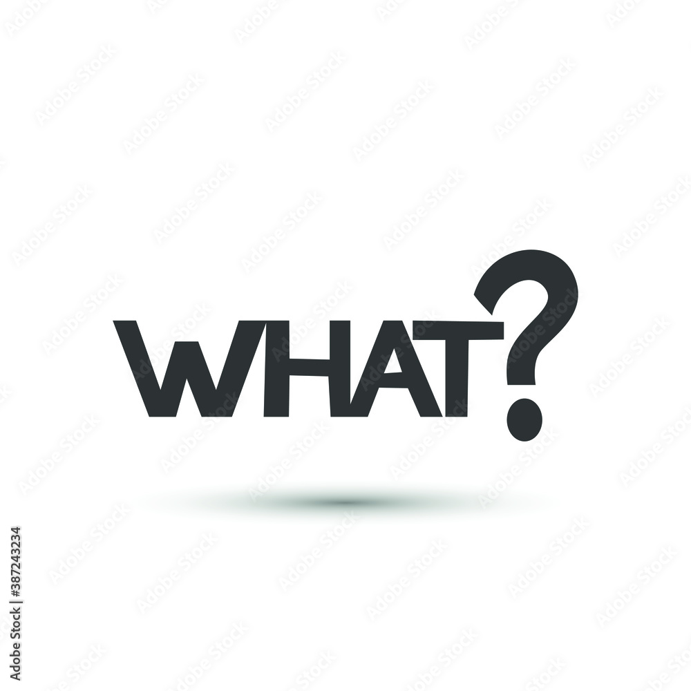 Vector what sign icon. Text symbol. For design, web site design, logo ...