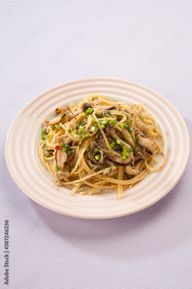 じゃこキノコパスタ じゃこキノコパスタ