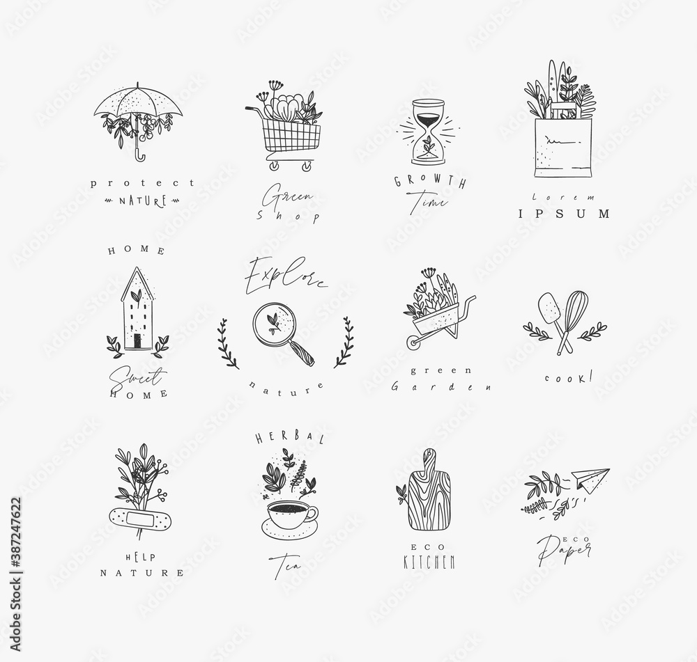 Natural style labels
